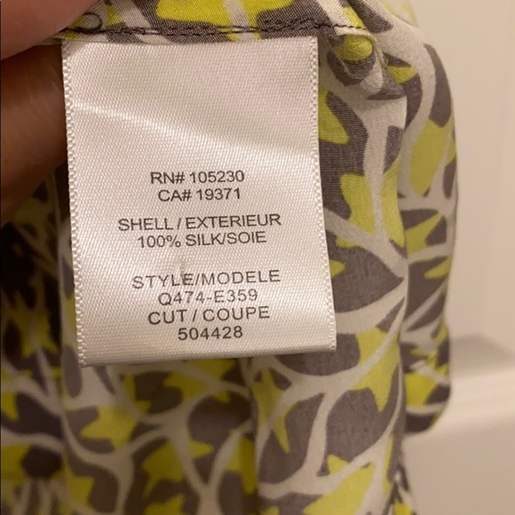 Equipment short sleeve dress in size M 100% silk - Picture 5 of 9